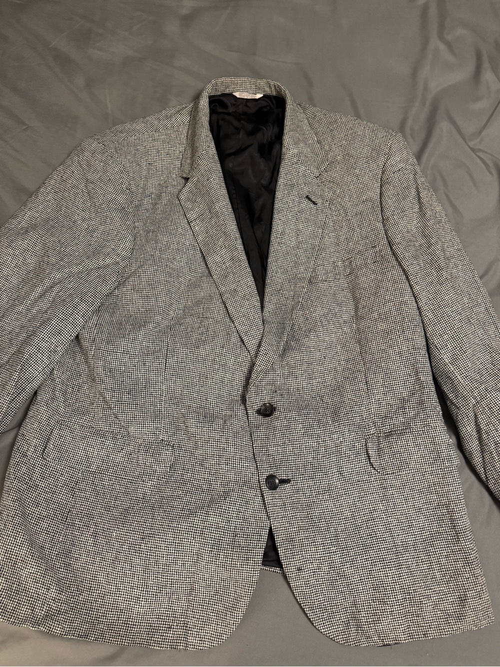 Men's Gray Glen Plaid Sport Coat - Tailored Two-Button Blazer
